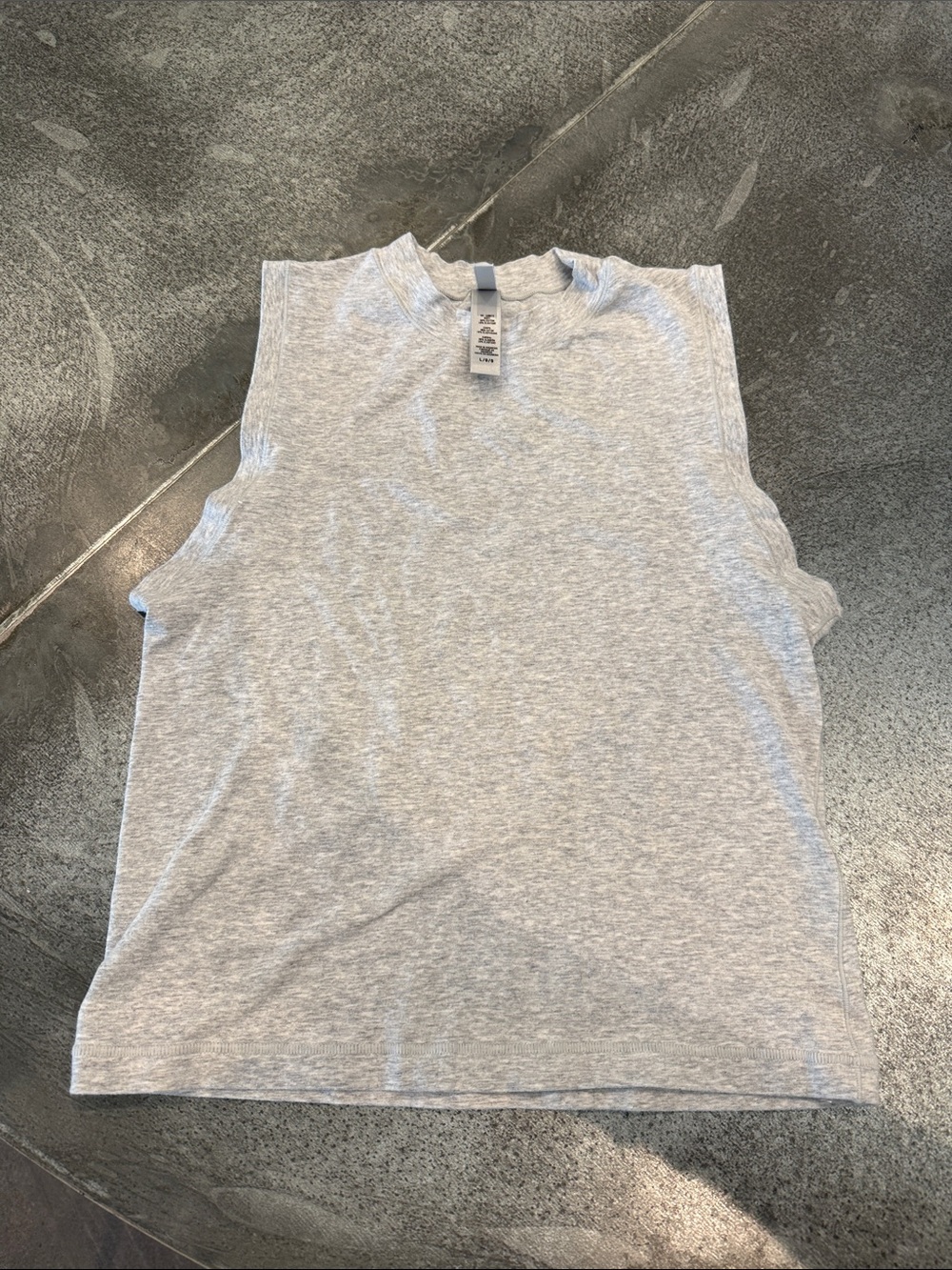 SKIMS Light Gray Sleeveless Mock Neck Tank